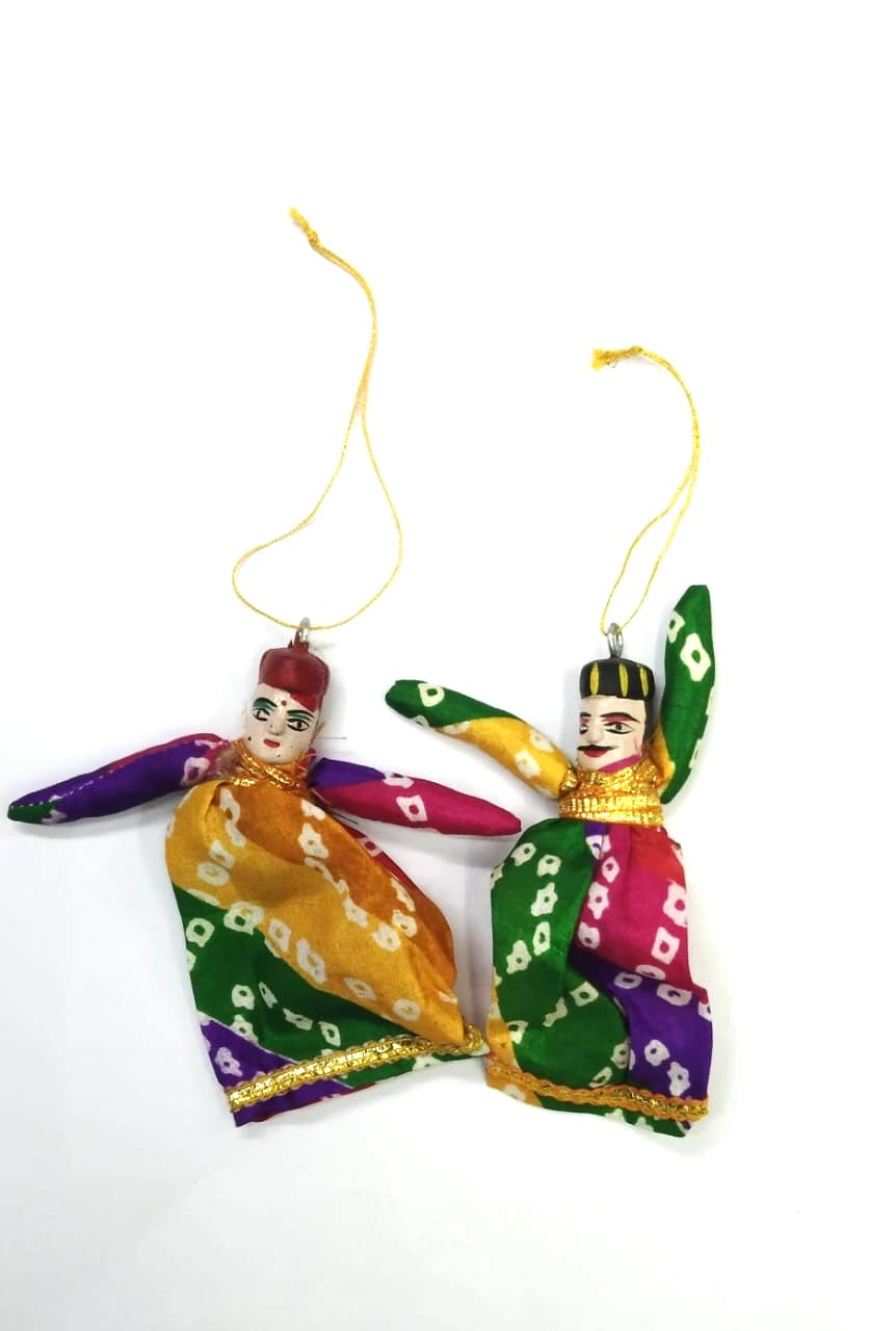 Puppet Pair Indian Traditional Hangings For Decoration Gifts Souvenir Tamrapatra