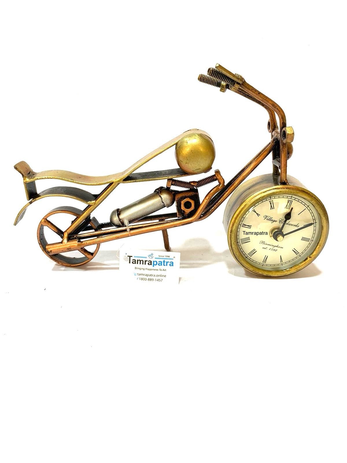 Bike Designed Table Clock Series For Motorbike Lovers Exclusive Tamrapatra