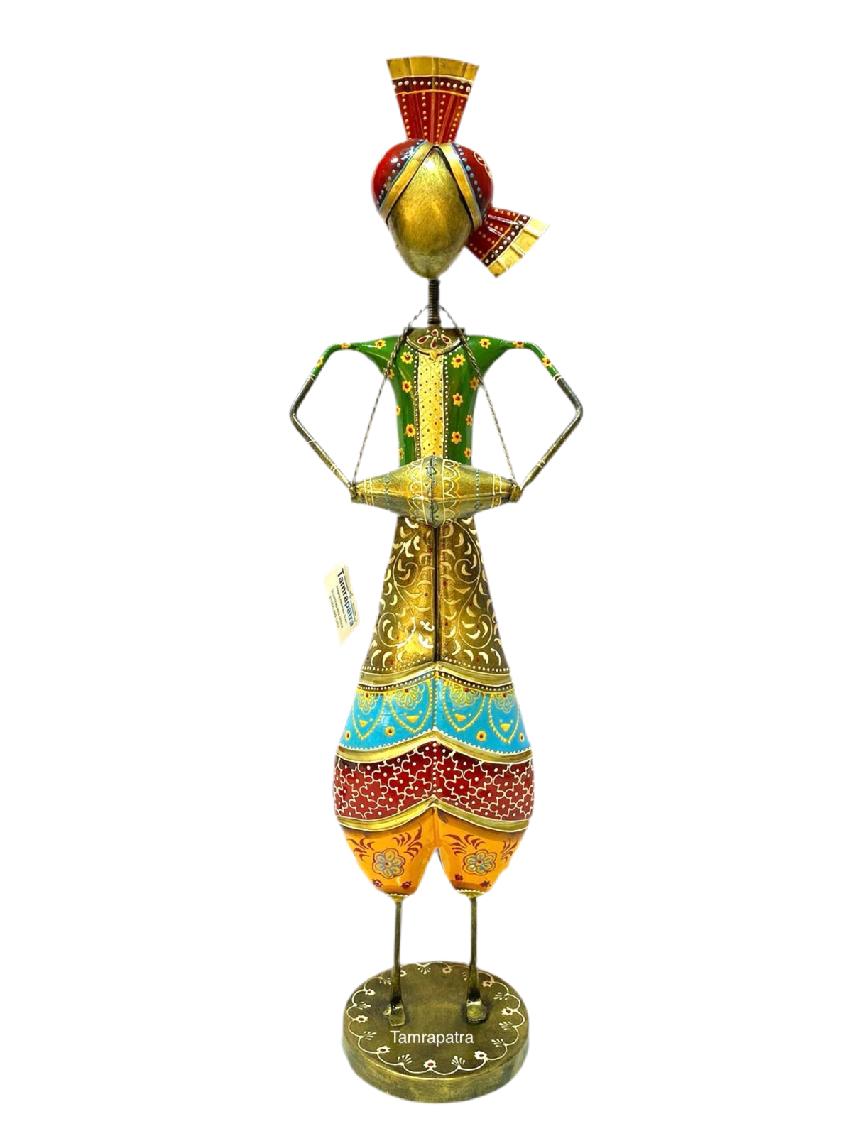 Outlandish Handcrafted Long Standing Musicians In Metal Collectibles Tamrapatra