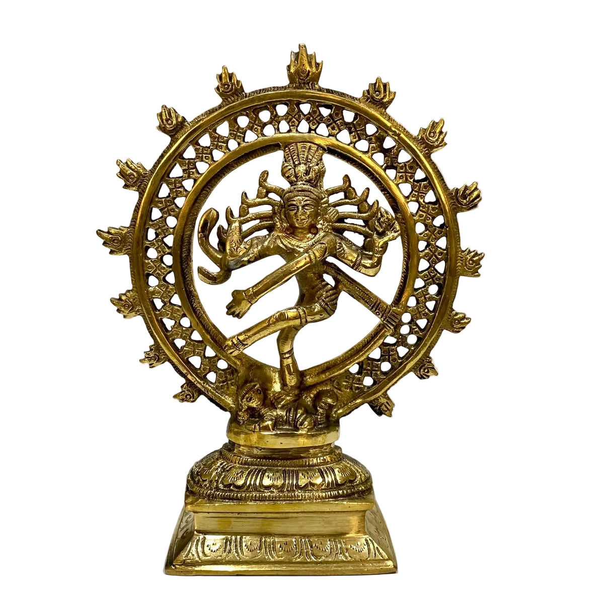 Natraj Brass Statue Creations Shiva As "Divine Dancer" Handcrafted From Tamrapatra