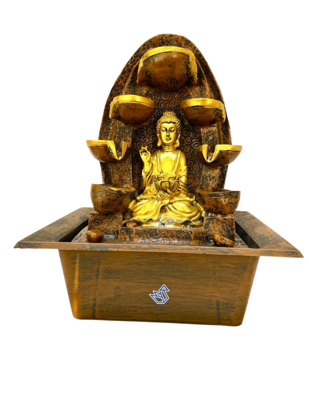 Buddha Figurine Water Fountain Auspicious Gifts Home Vastu By Tamrapatra