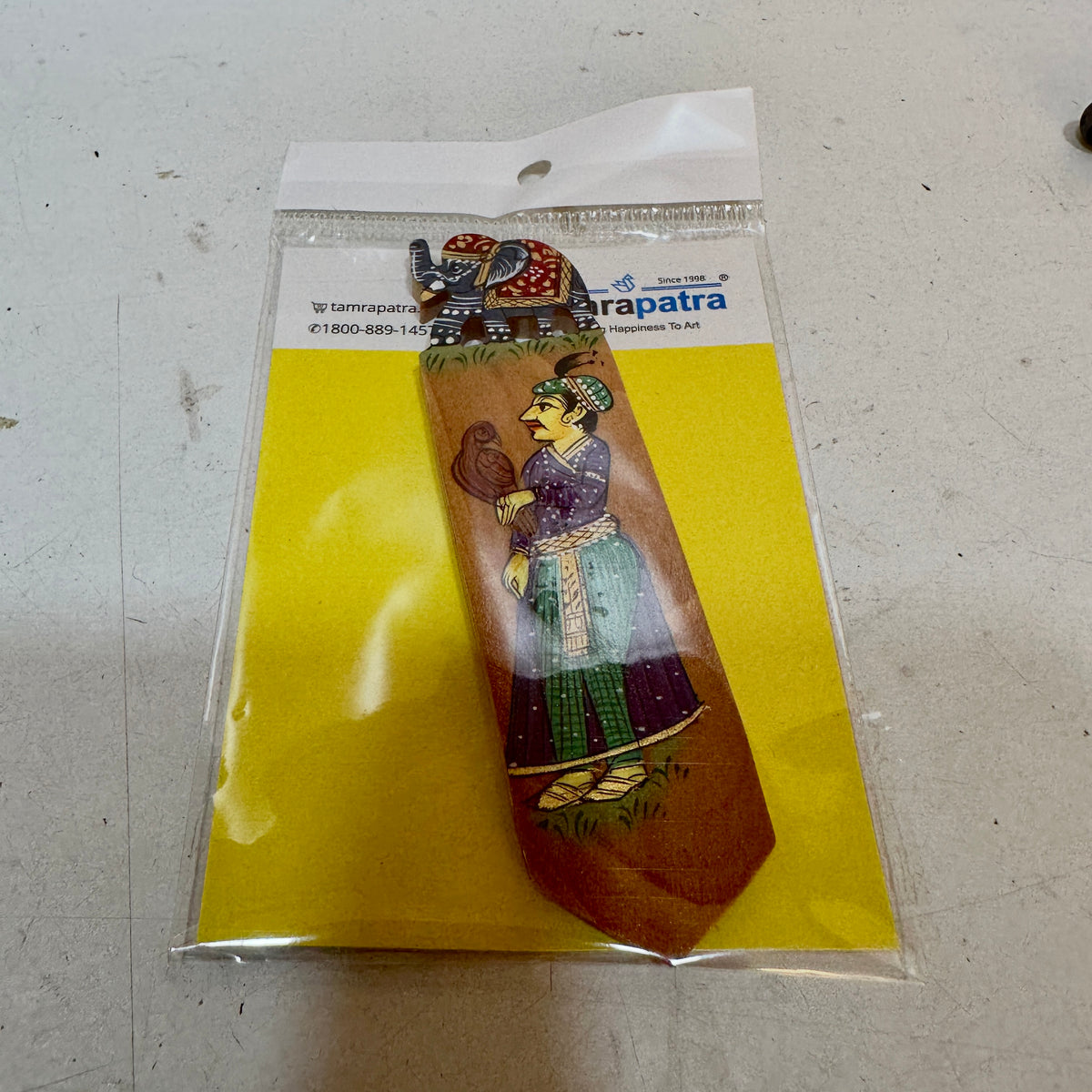 Wooden Bookmark Hand Painted Stationary Indian Crafts From Tamrapatra - Tamrapatra