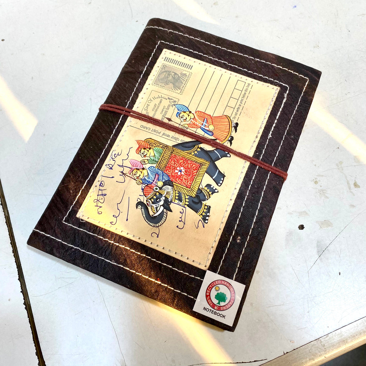 Vintage Postcard Designed Diary With Recycled Paper Personal Gifts By Tamrapatra - Tamrapatra