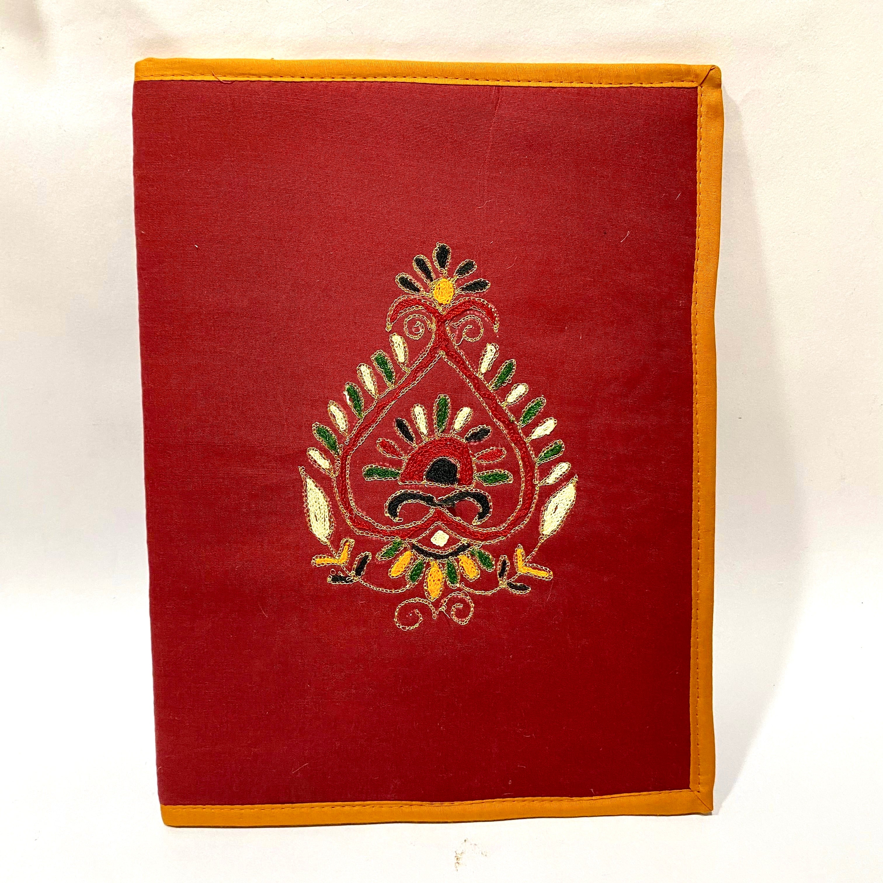 Embroidery Handmade Files To Store Documents Ethnic Collection By Tamrapatra
