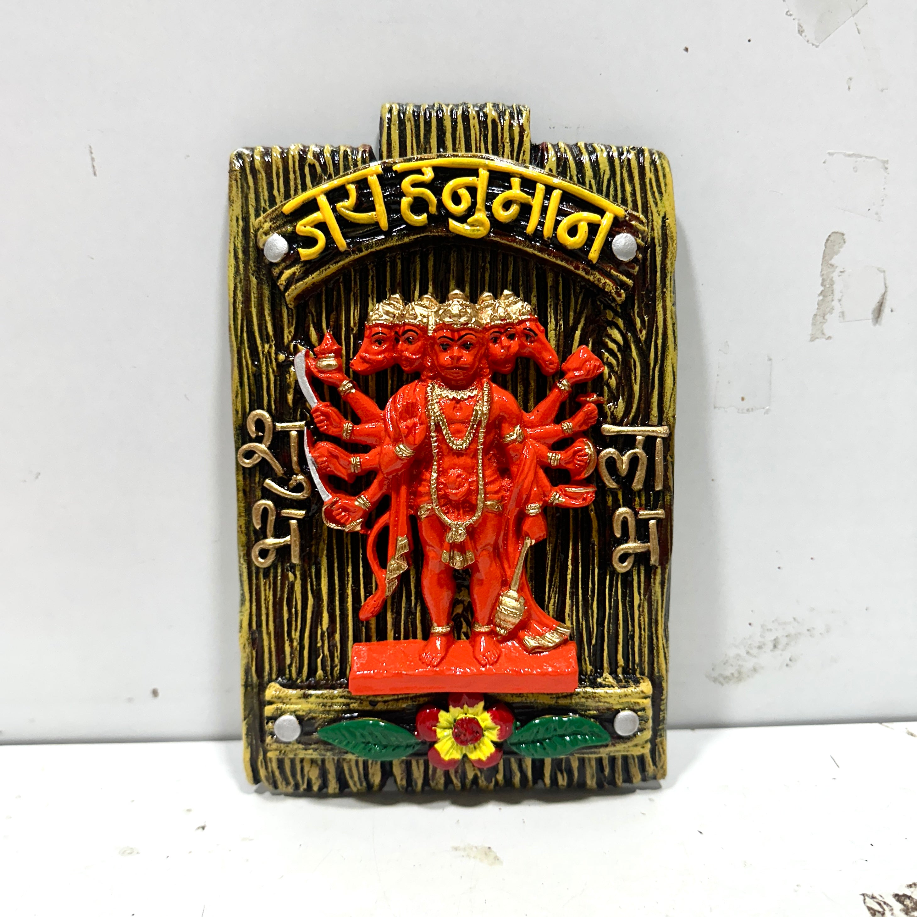 Hanuman Deity Wall Hanging Hand Painted Entrance Decor Ideas By Tamrapatra