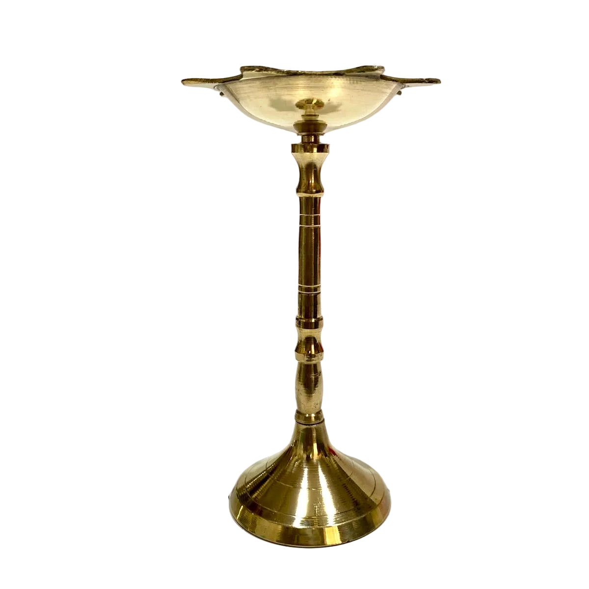 Kerala Deepak Style Brass Handcrafted Temple Decoration Excellence Tamrapatra - Tamrapatra