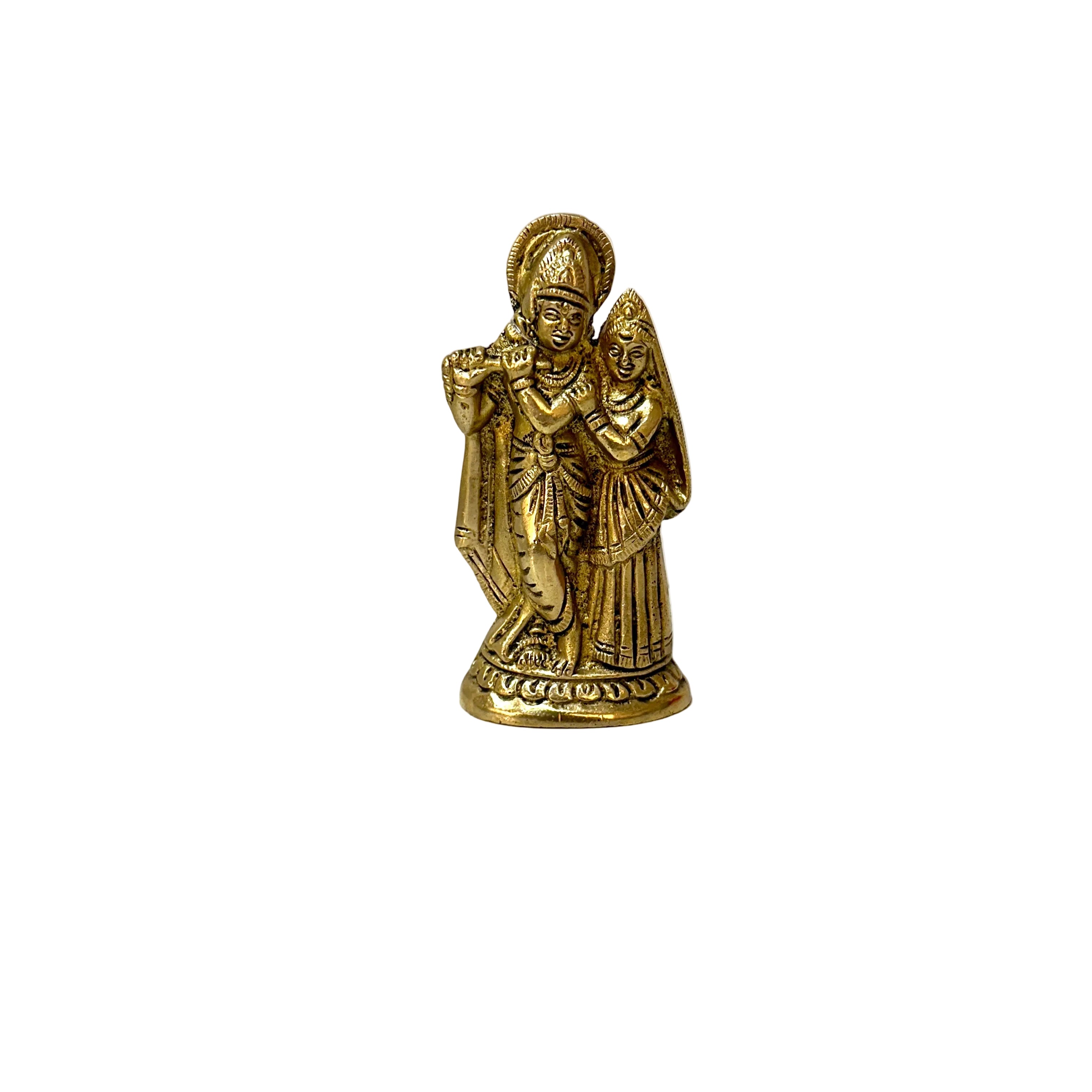 Radha Krishna Brass Showpiece Home Decor Export Quality Brass By Tamrapatra