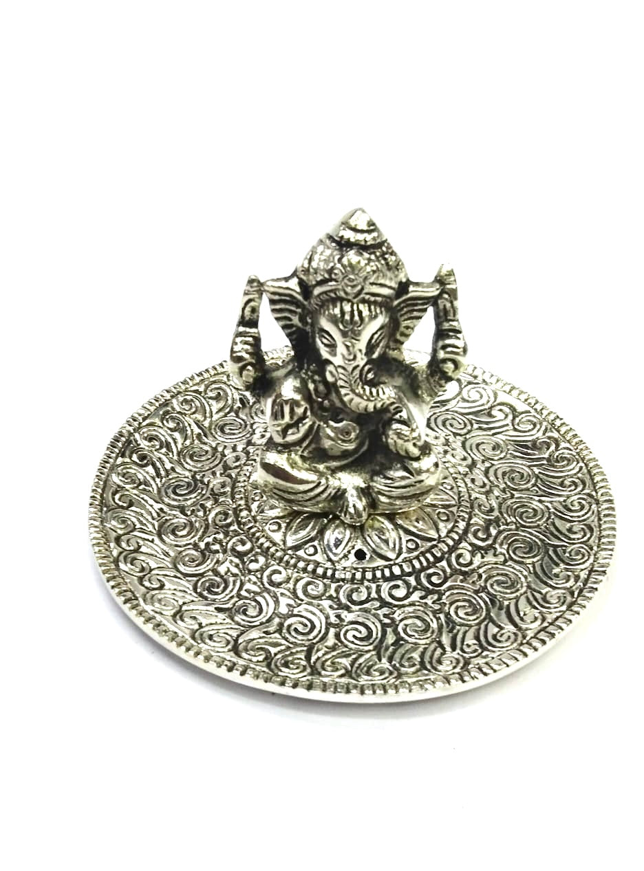 Metal Ganesh incense Stick Holder Pooja Décor Handicrafts Exclusively At Tamrapatra