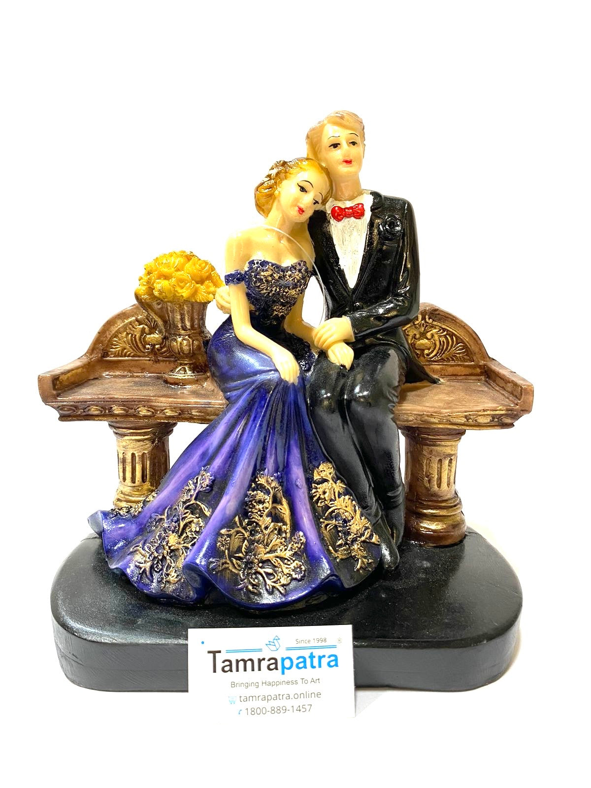 Couple Resin Art Gifts Anniversary Showpiece Marriage Collection By Tamrapatra