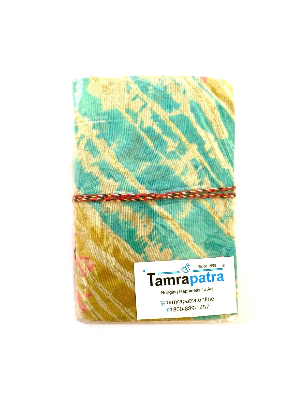 Handcrafted Made In India Diary With Cloth Floral Painted Size S By Tamrapatra