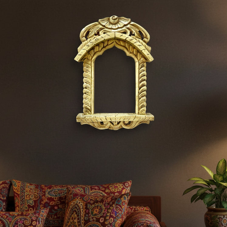 Decorative gold frame on a white background