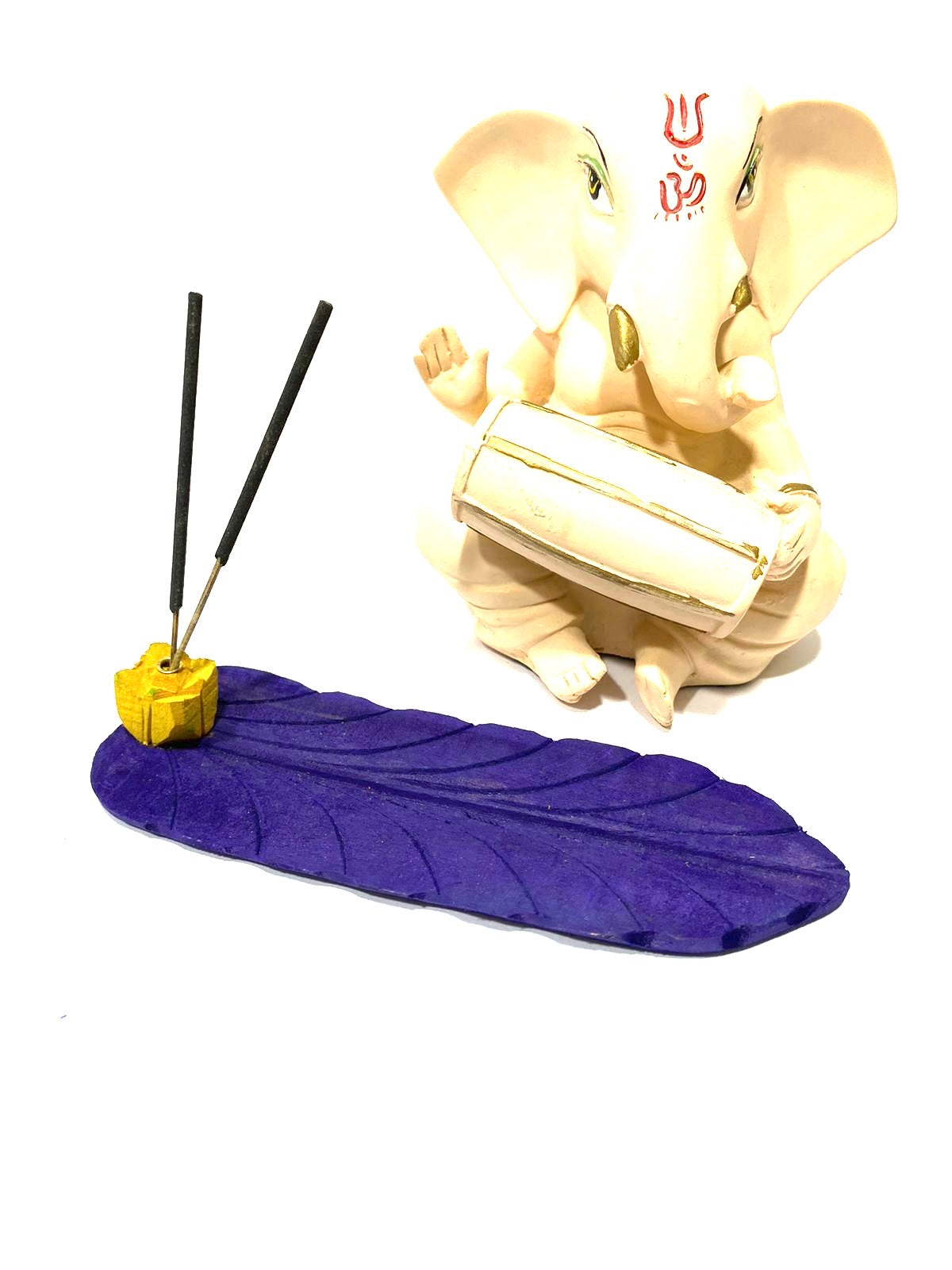 Banana Leaf Incense Stick Holder In Various Shades Exclusively From Tamrapatra