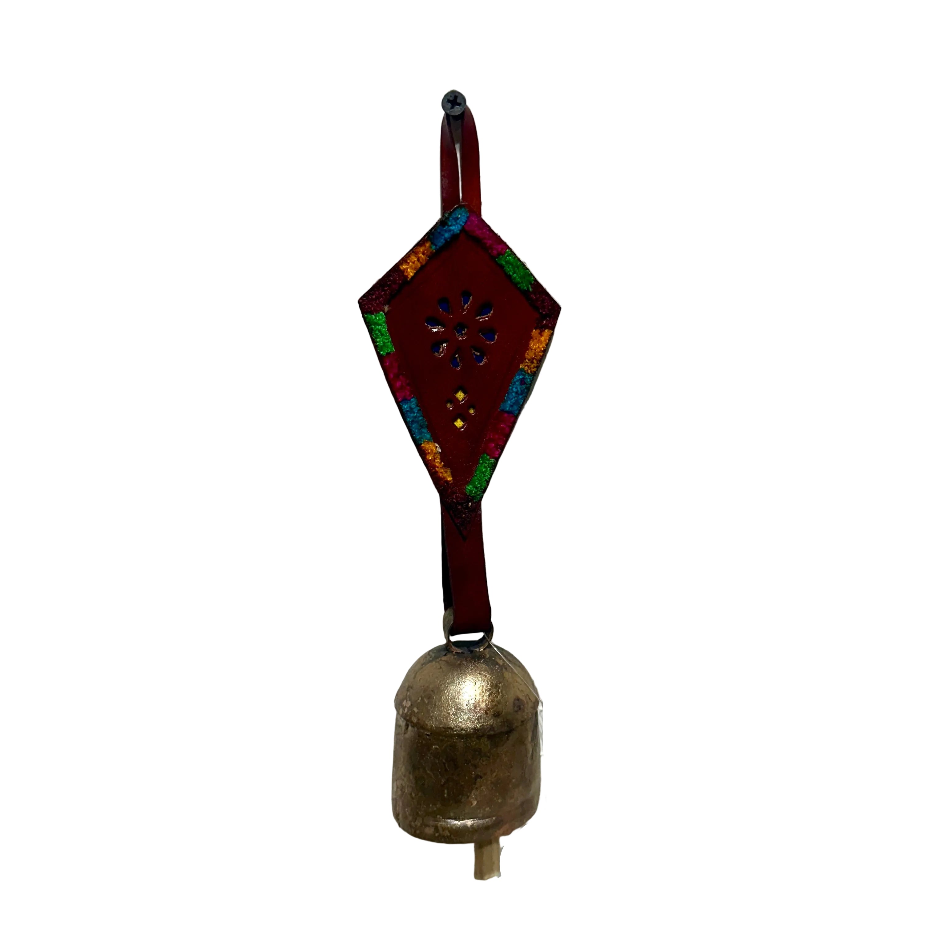 Soothing Sound Bell S Hanging Décor Home Office With Leather Belt Tamrapatra
