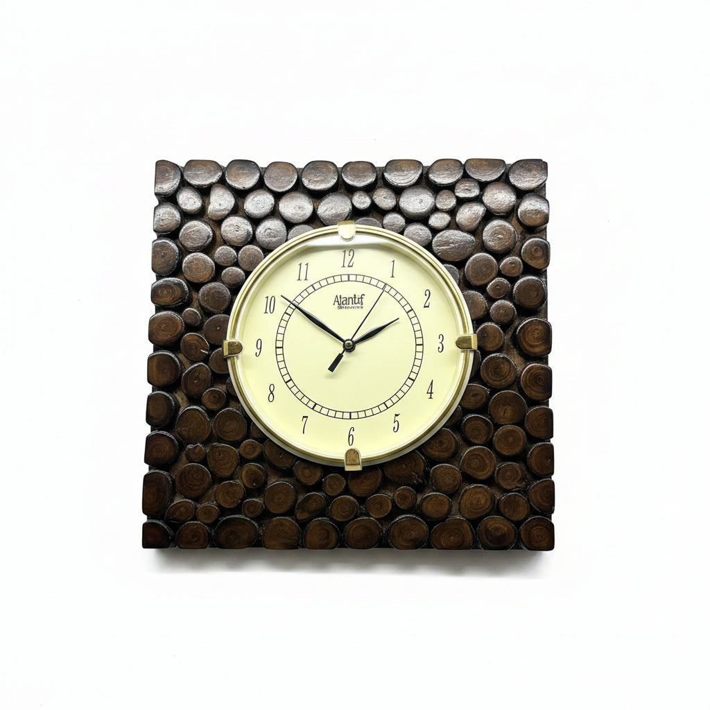 Beautiful Wooden Clocks In Various Design Standard Size Handmade By Tamrapatra - Tamrapatra