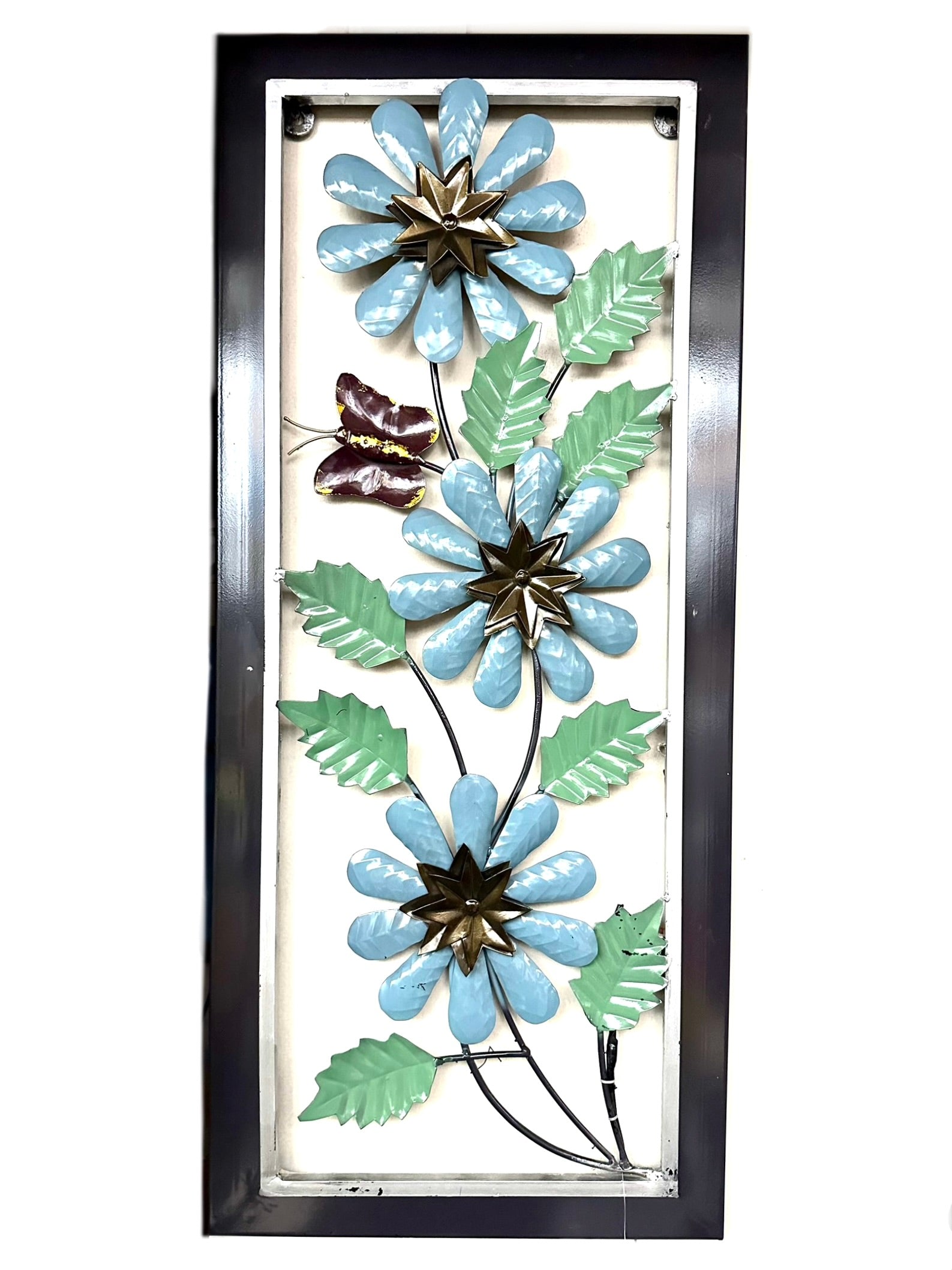 Metal Flower Décor In Classy Shades Best Creations In Metal Wall Art Tamrapatra