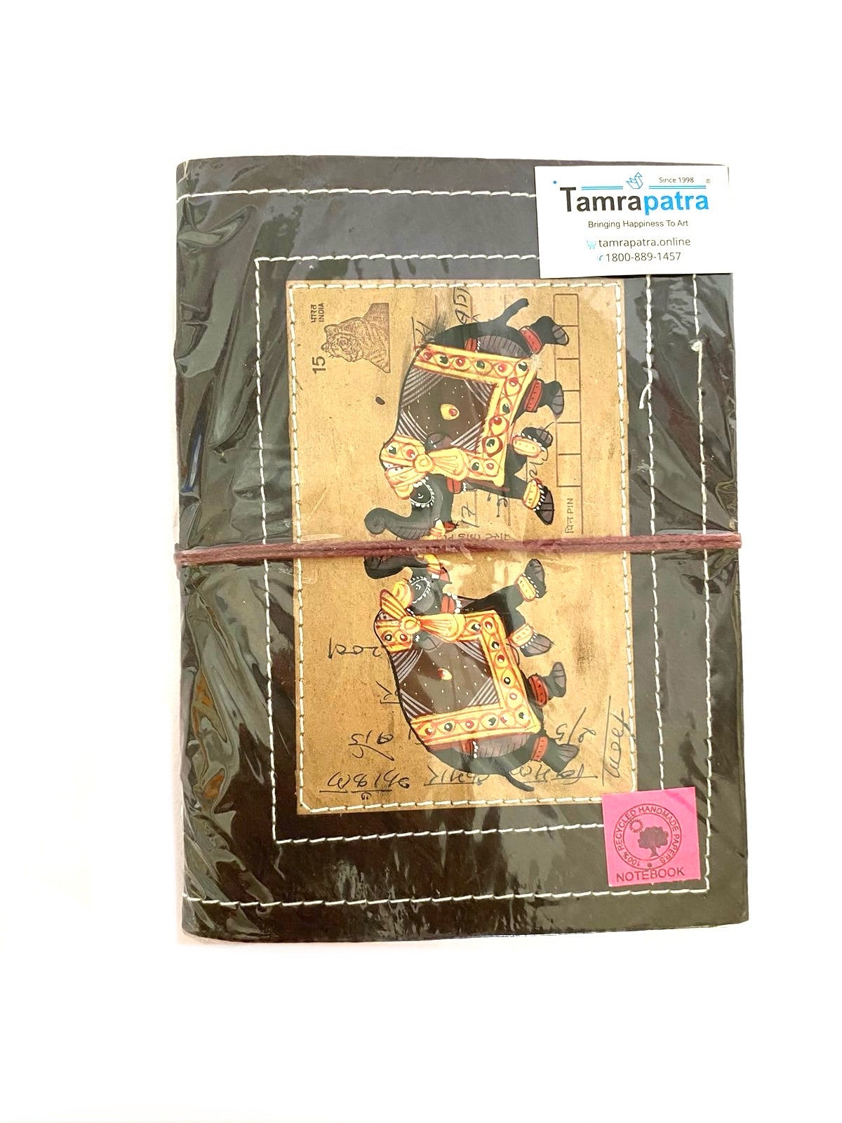 Vintage Postcard Designed Diary With Recycled Paper Personal Gifts By Tamrapatra