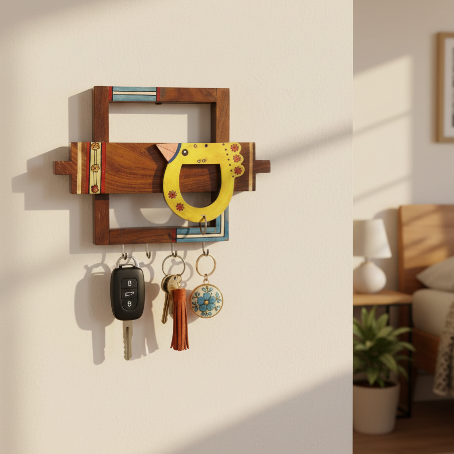 Wooden Bird Designed Wall Décor Excellent Choice Nature Lovers  From Tamrapatra - Tamrapatra