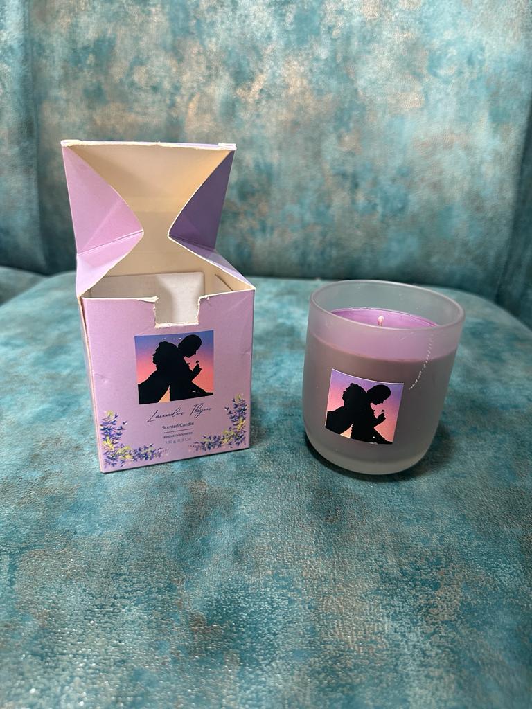 Scented Candles With Frosted Glass In Exclusive Aroma Handcrafted From Tamrapatra