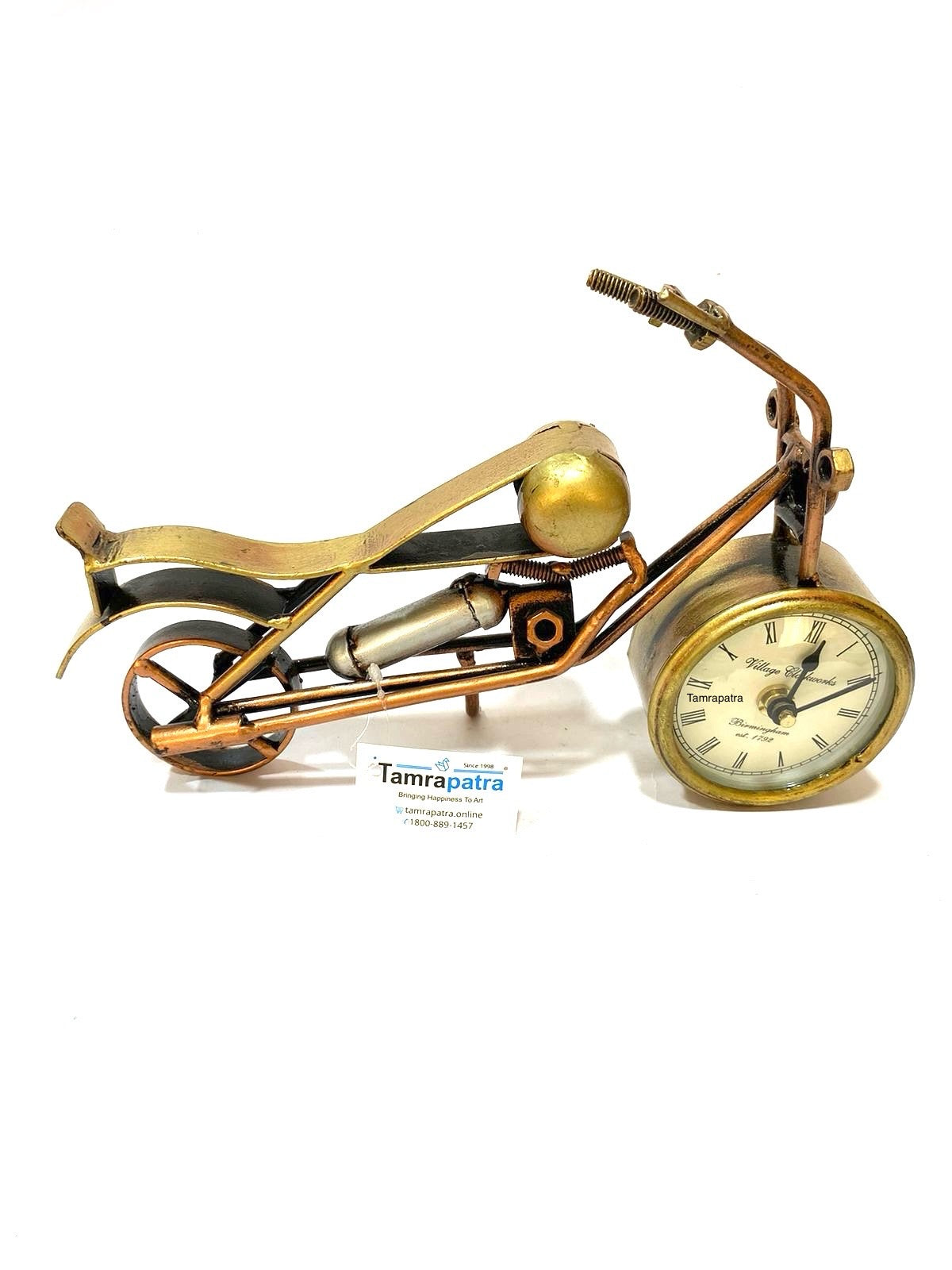 Bike Designed Table Clock Series For Motorbike Lovers Exclusive Tamrapatra