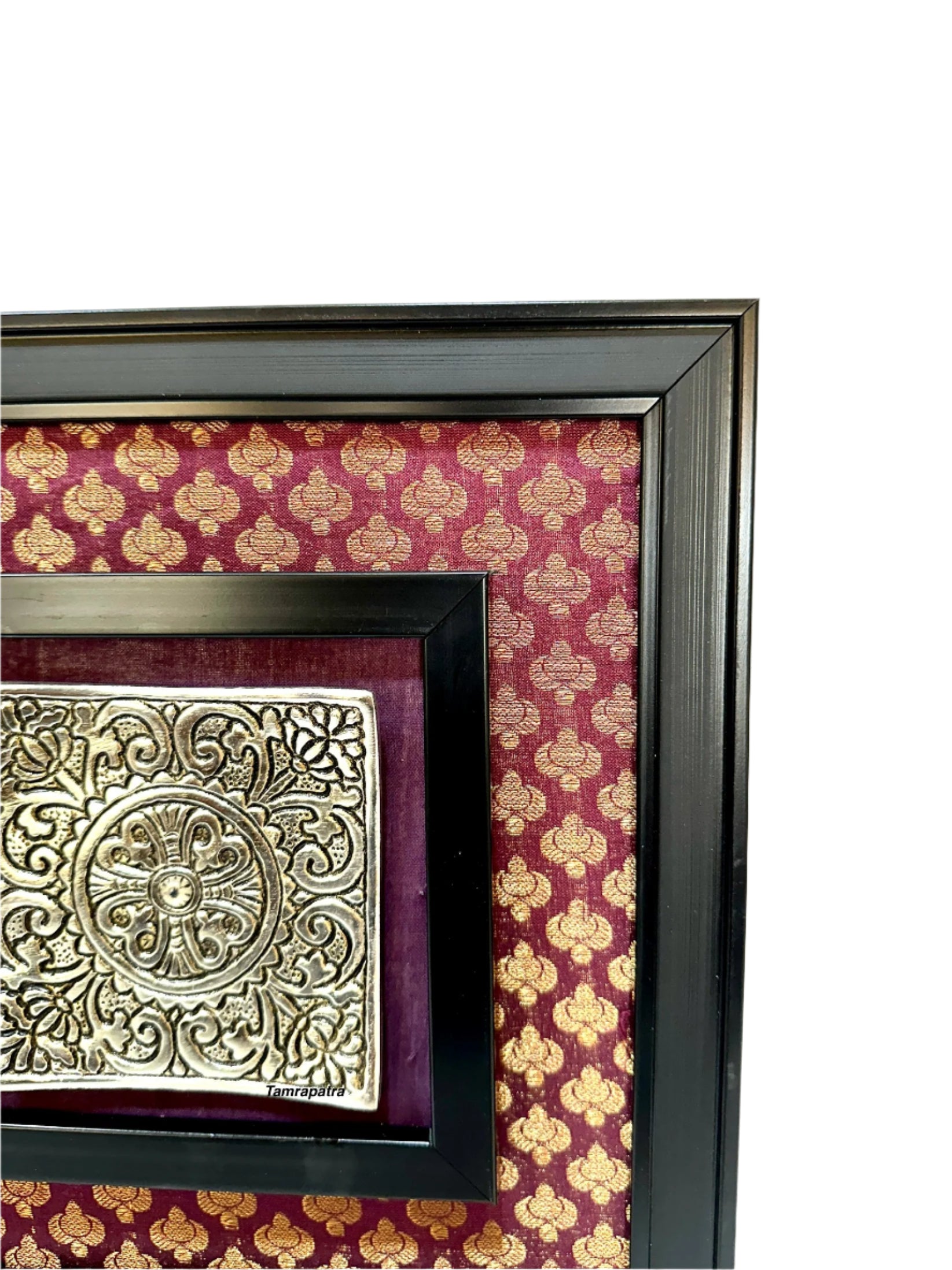 Metal Carving Plates On Beautiful Vibrant Handcrafted Frames Wall Art By Tamrapatra