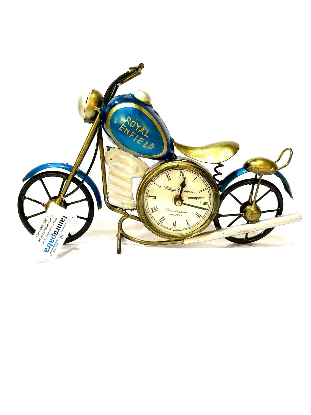 Bike Designed Table Clock Series For Motorbike Lovers Exclusive Tamrapatra