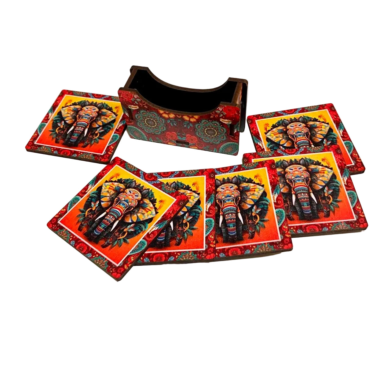 Tea Coasters In Various Indian Theme Kitchen Accessories Exclusively At Tamrapatra