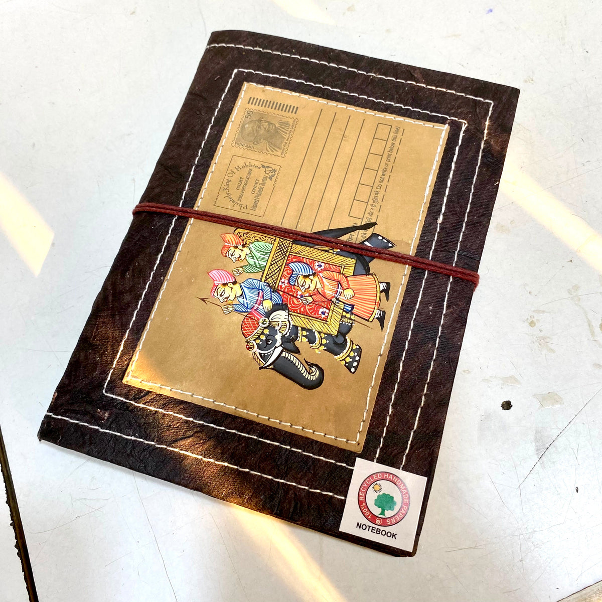 Vintage Postcard Designed Diary With Recycled Paper Personal Gifts By Tamrapatra - Tamrapatra