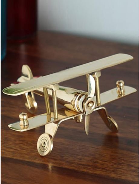 Brass Aero Plane Jet Masterpiece Limited Stock Collectible Handmade By Tamrapatra