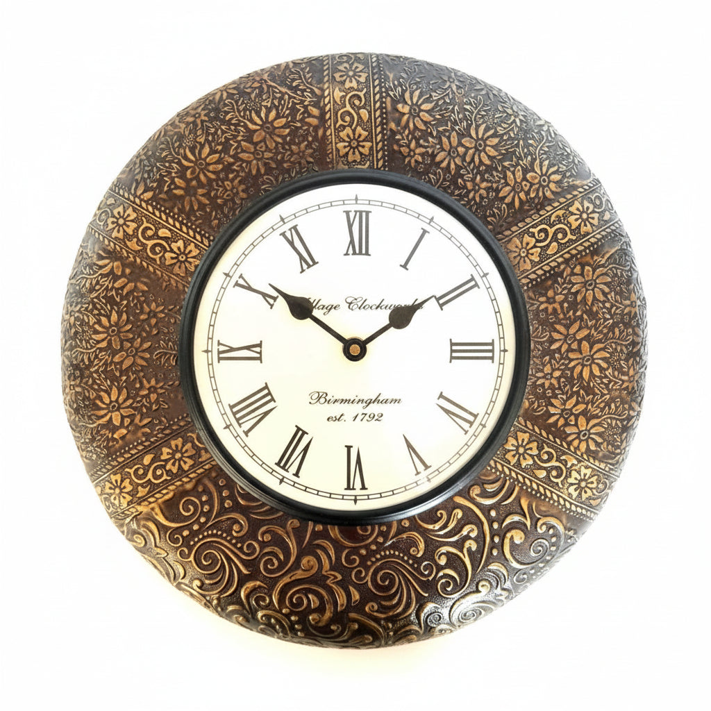 Classic Floral Theme Wall Clock For Suits Every Corner Of Your Space Tamrapatra - Tamrapatra