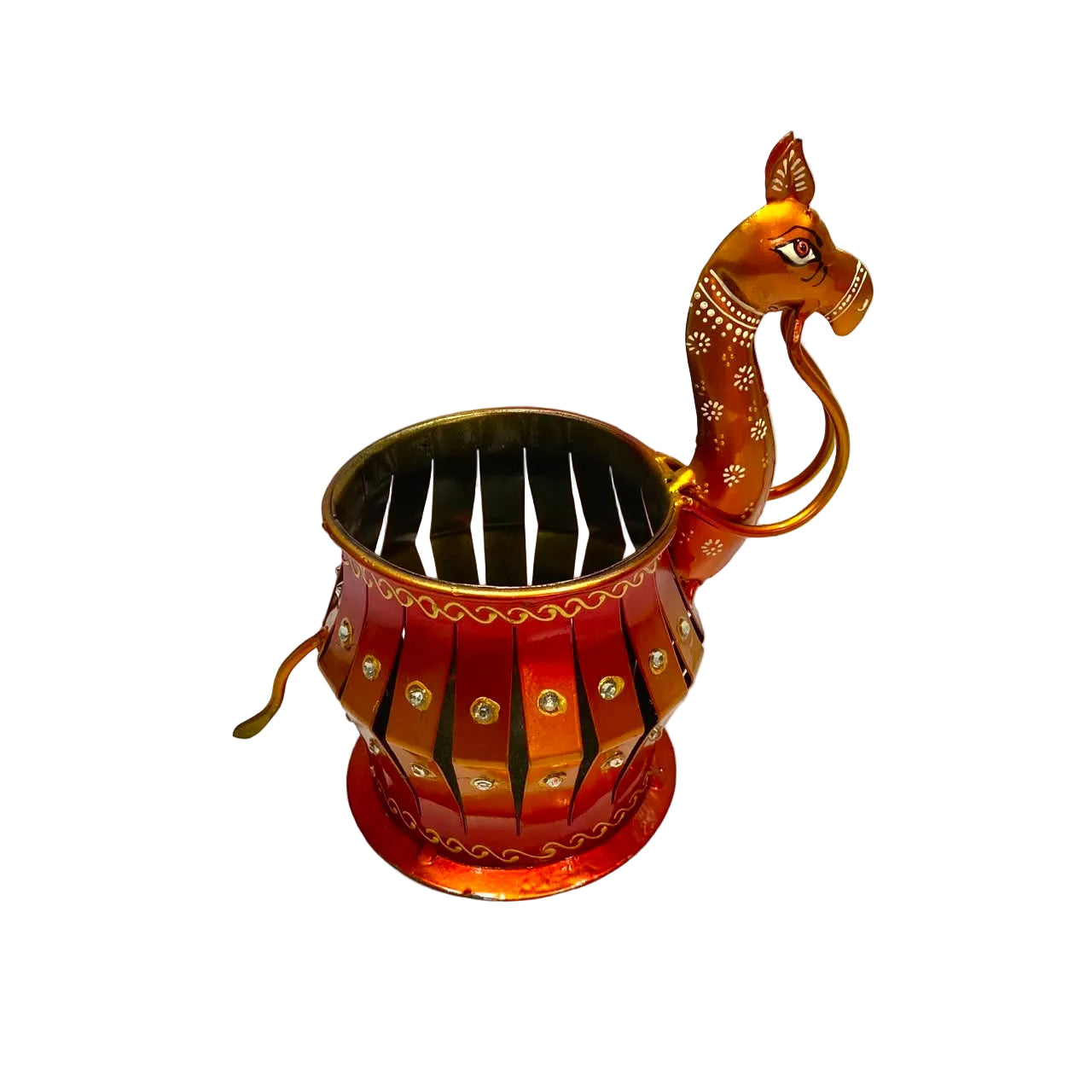 Metal New Round Candle Holders Animal Style Handcrafted India From Tamrapatra