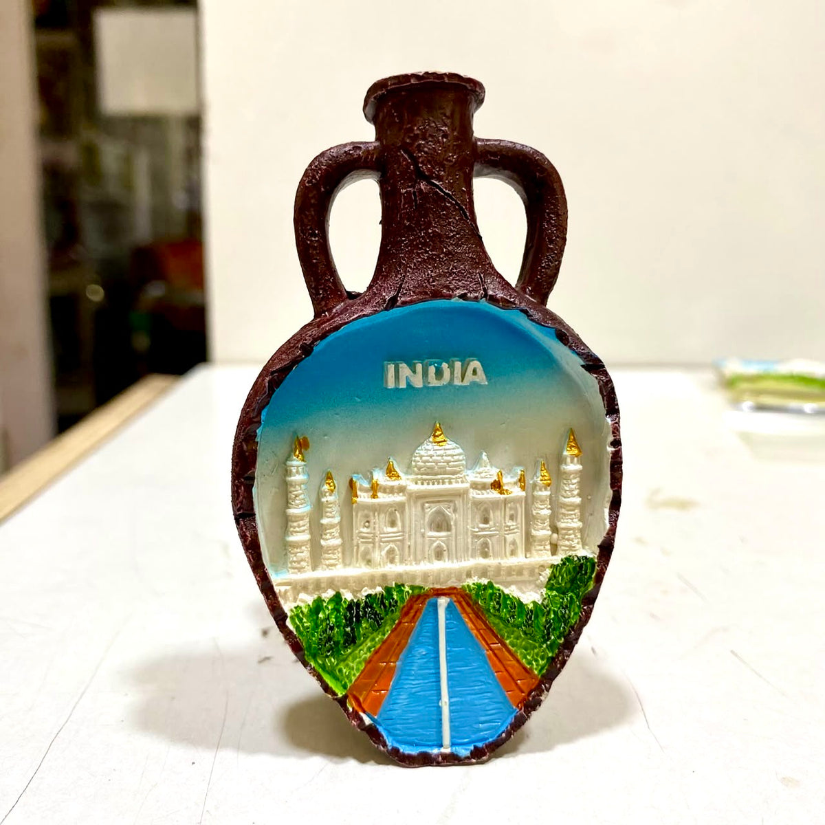 Fridge Magnets Designer Peacock Taj Mahal Rickshaw Kathakali By Tamrapatra - Tamrapatra