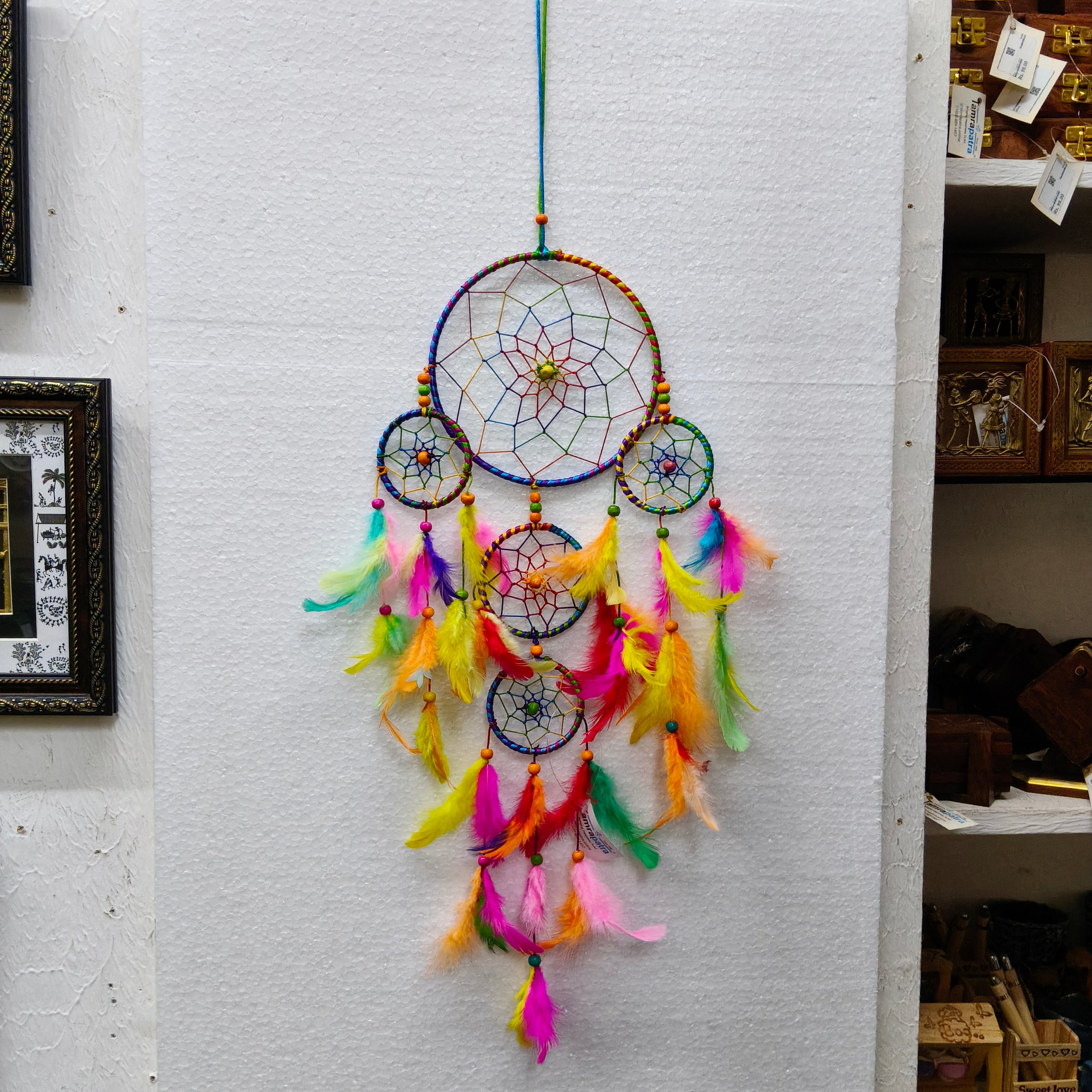 Dream Catcher In Various Shades Aesthetic Protective Charms From Tamrapatra