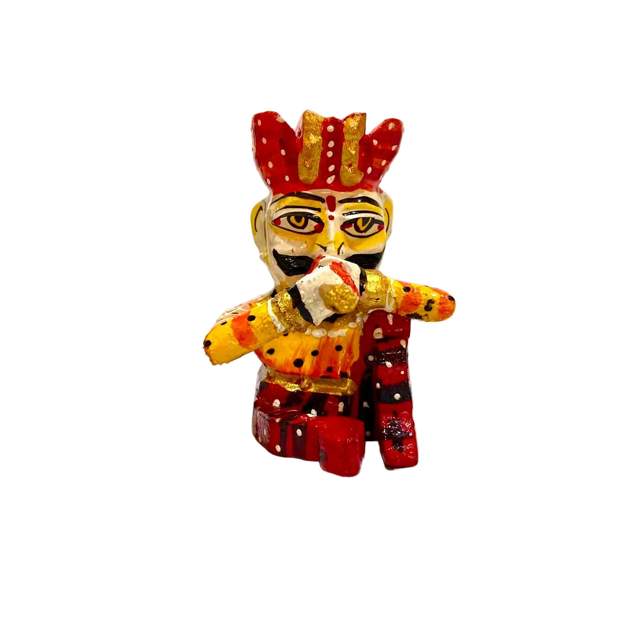 Wooden Rajasthani Musician Playing Various Instruments Gift From Tamrapatra - Tamrapatra