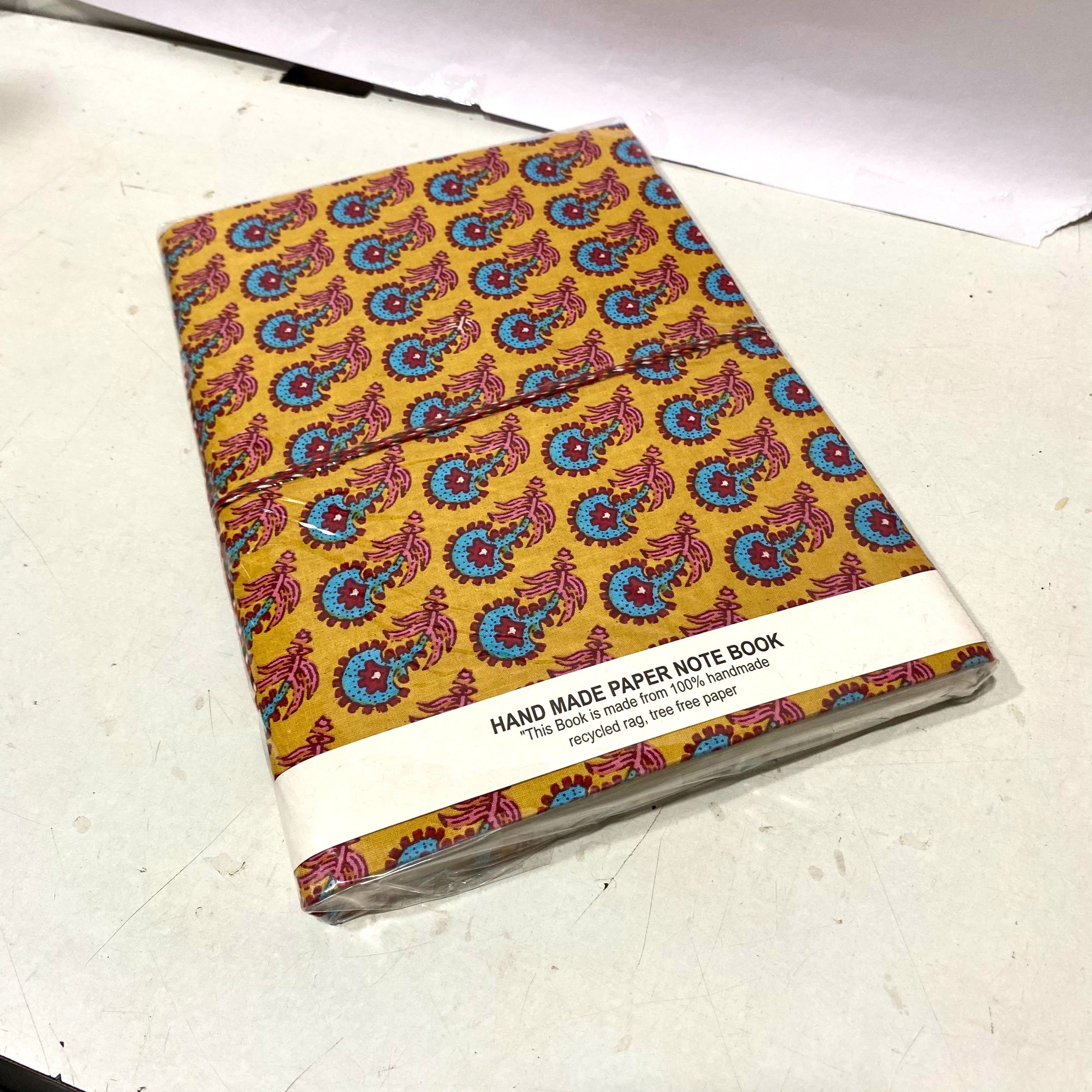 Handmade Paper Diary Gifting Collection Floral Cloth Painting XL Tamrapatra