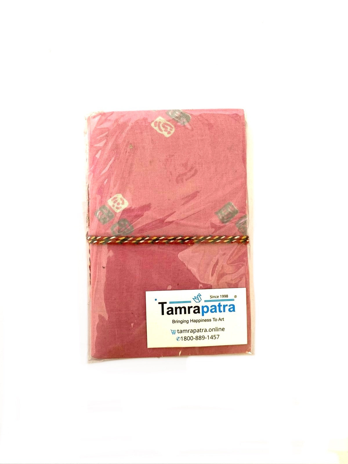 Handcrafted Made In India Diary With Cloth Floral Painted Size S By Tamrapatra