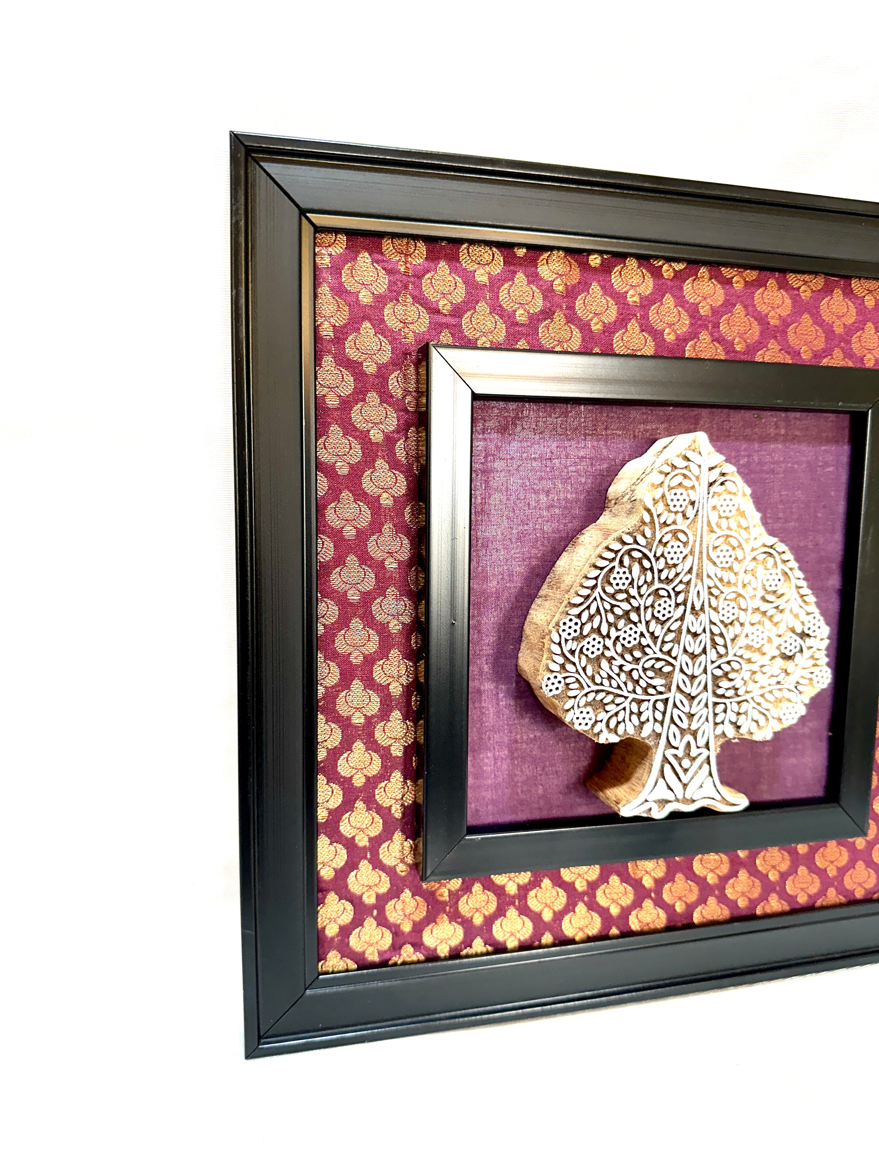 Wooden Block Frames In Intriguing Designs Wall Art Hangings From Tamrapatra