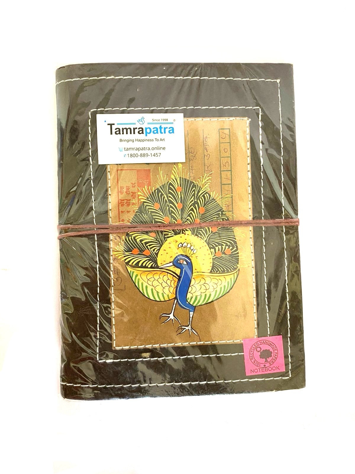 Vintage Postcard Designed Diary With Recycled Paper Personal Gifts By Tamrapatra