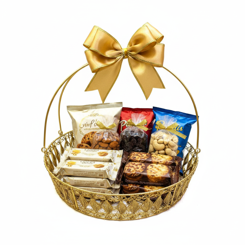 Metal Crochet Designer Basket In Various Shapes & Artwork From Tamrapatra - Tamrapatra