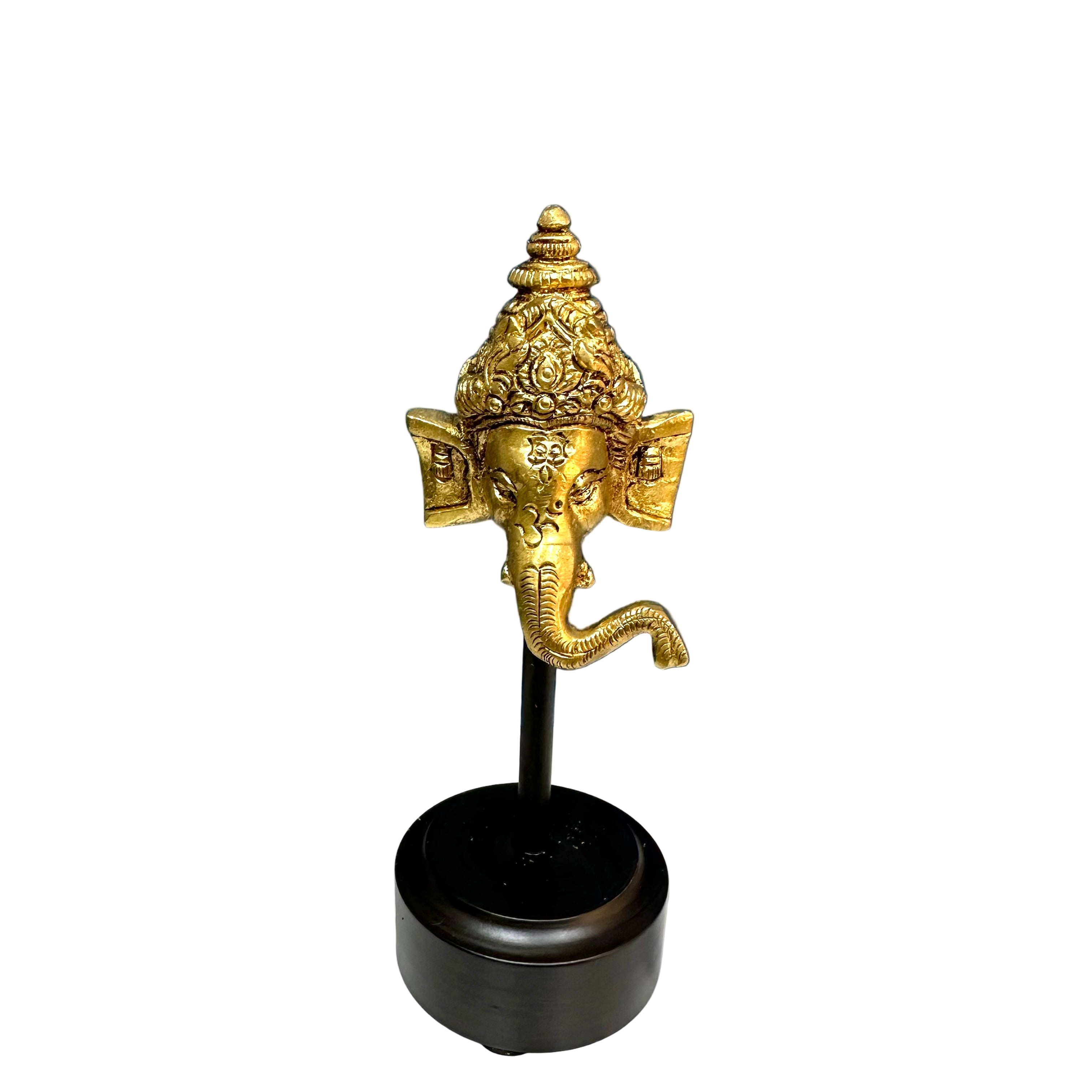Lord Ganesha On Stand Absolutely Stunning Brass Statue Décor From Tamrapatra