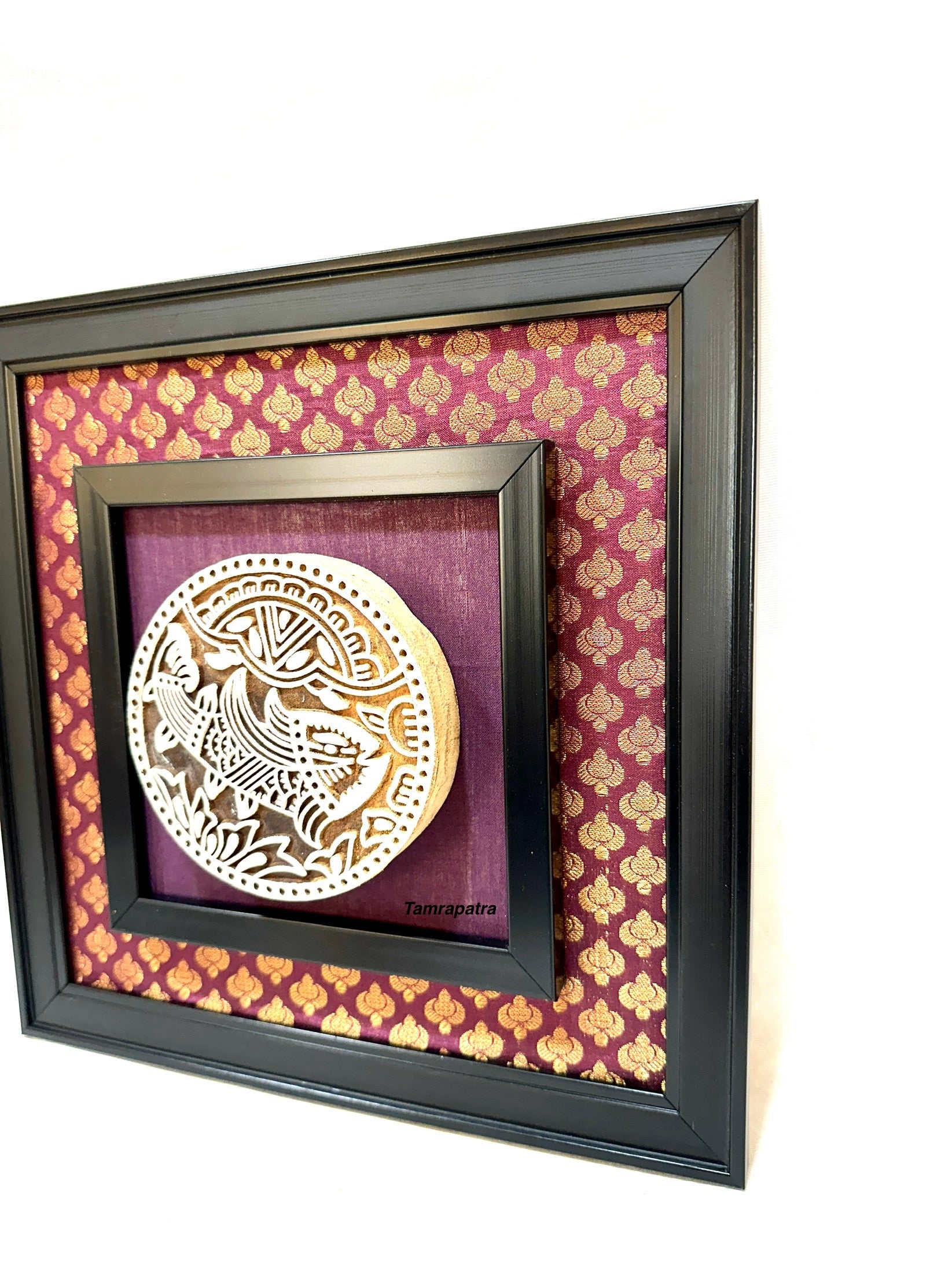 Wooden Block Frames In Intriguing Designs Wall Art Hangings From Tamrapatra