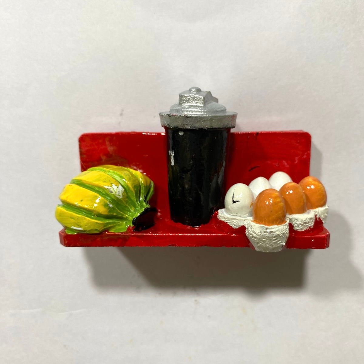 Fine Indian Food Items On Magnets Souvenir Realistic Collectible From Tamrapatra - Tamrapatra