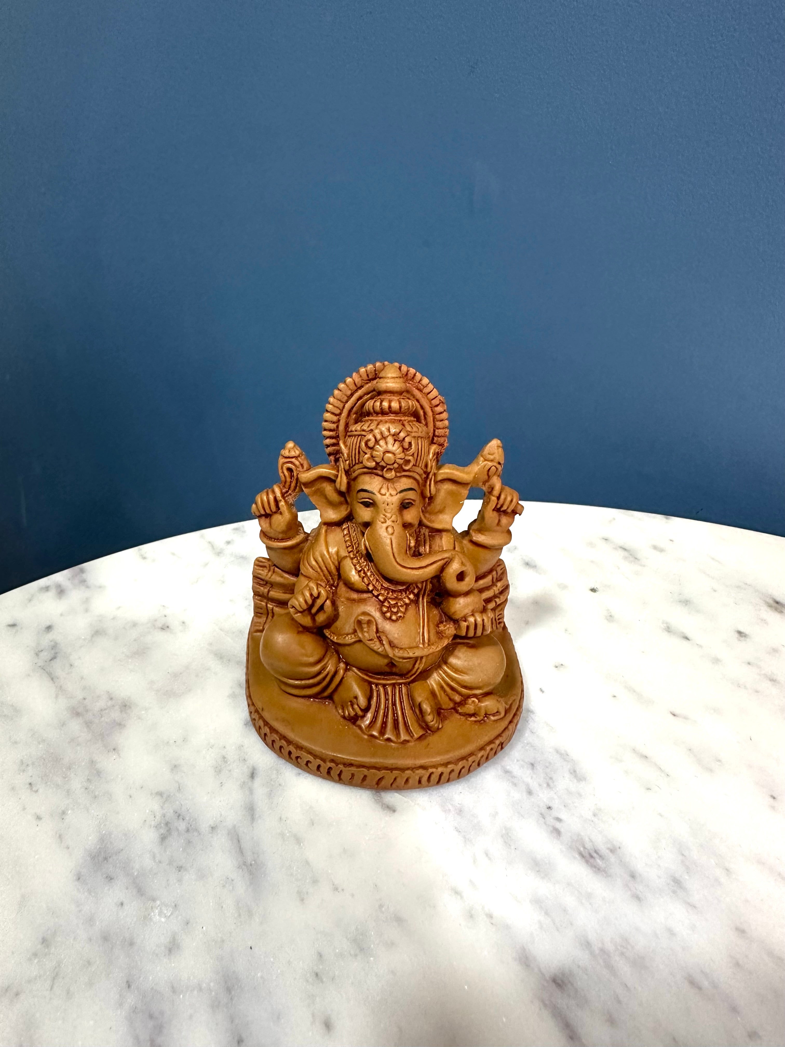 Ganesh Wooden Effect on Resin Handicrafts Spiritual Collection By Tamrapatra