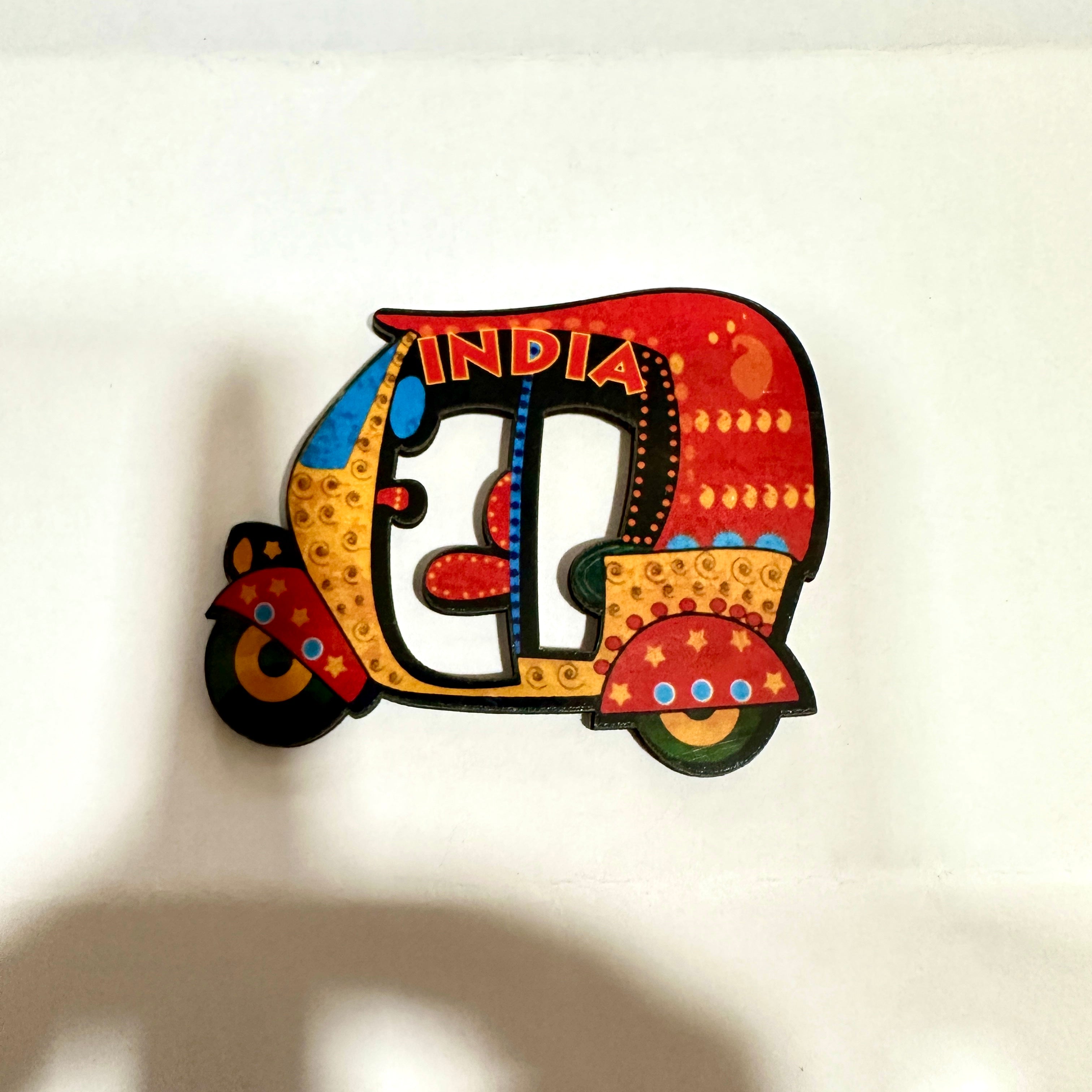 Wooden Magnets In Various Designs With Indian Theme Souvenir From Tamrapatra