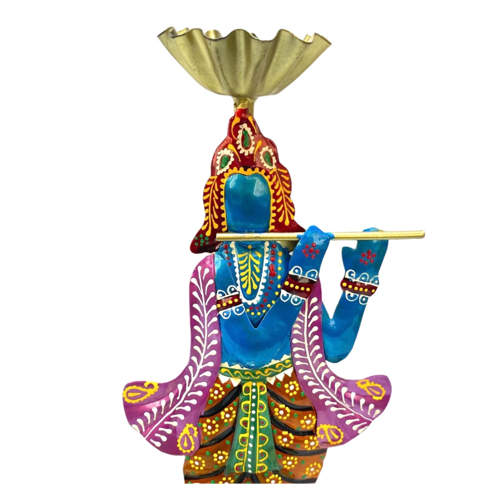 3 Metal Tea Light Holder Beautiful Hand Painted Attractive Designs From Tamrapatra