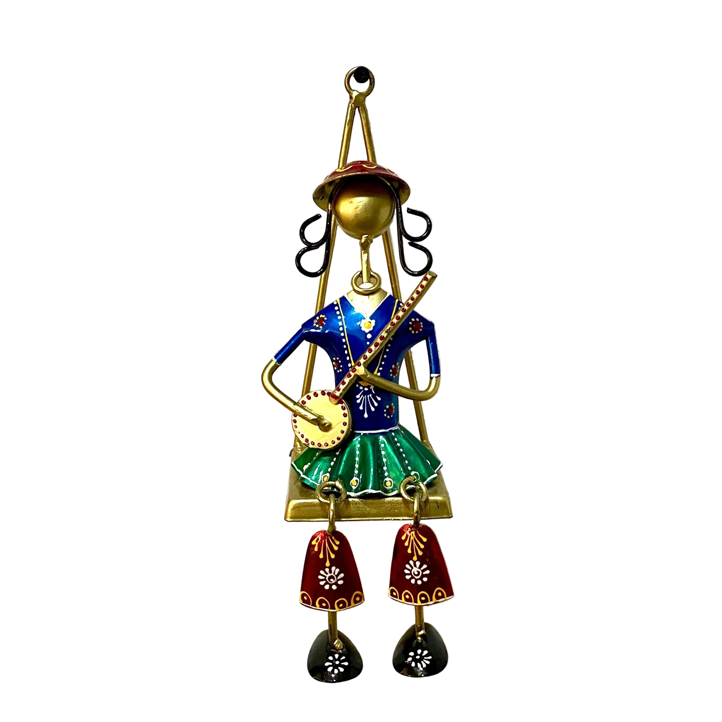 Hanging Musical Lady Wall Hangings Décor Collectible Handicrafts From Tamrapatra