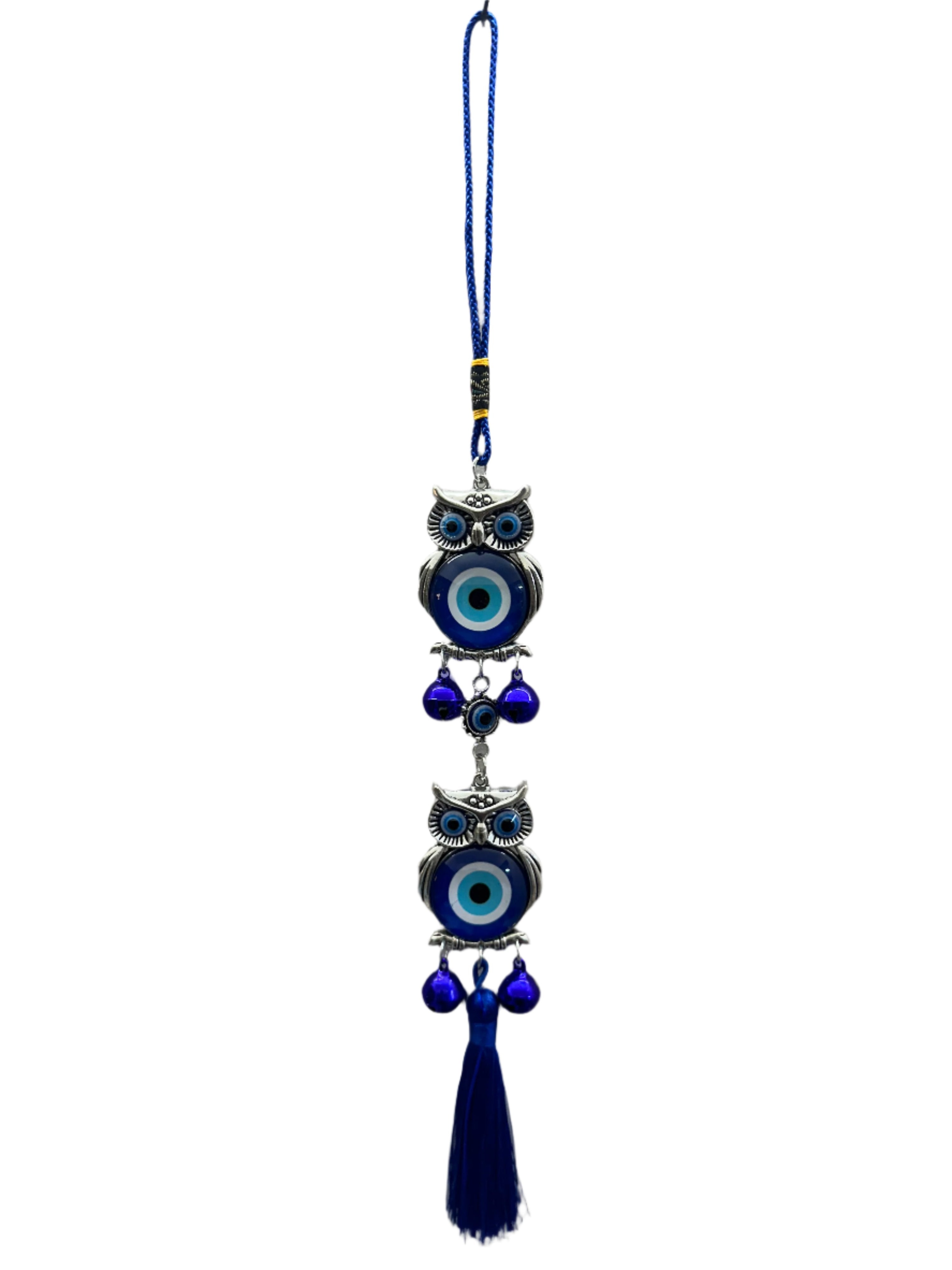 Evil Eye Car Home Hanging Accessories Elephant Owl With Bells By Tamrapatra