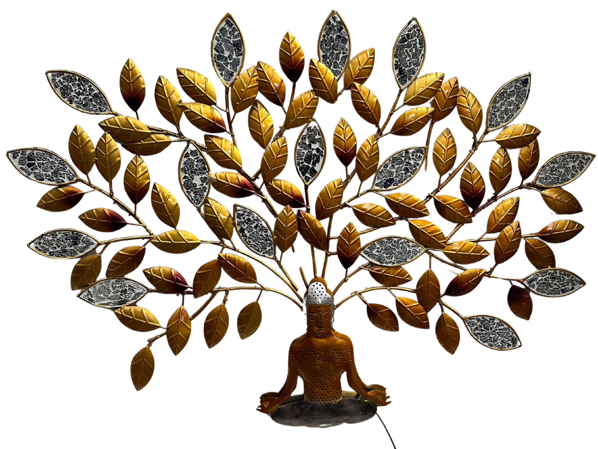 Tree With Sitting Buddha Unique Models Combined Art Wall Décor By Tamrapatra