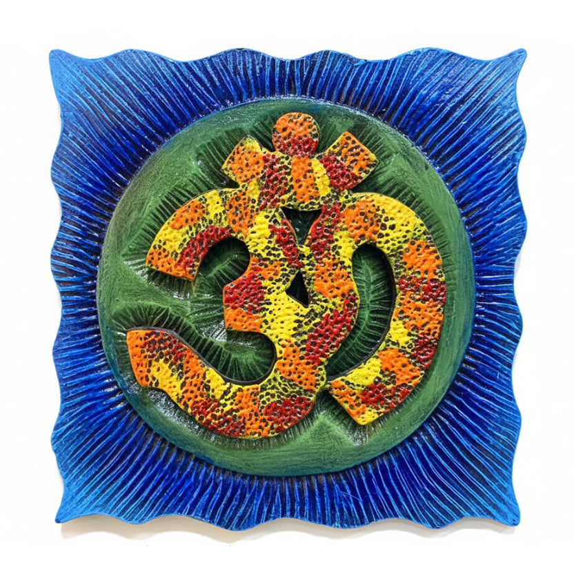 Attractive Design Surya With Om Resin Wall Artwork Sun Decor From Tamrapatra - Tamrapatra