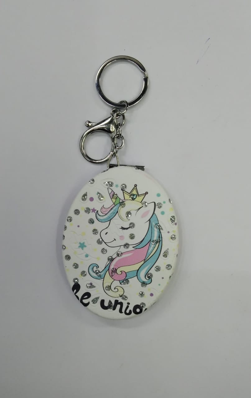 Fancy Mirror Keychains With Creative Designs Gifts Pocket Edition By Tamrapatra