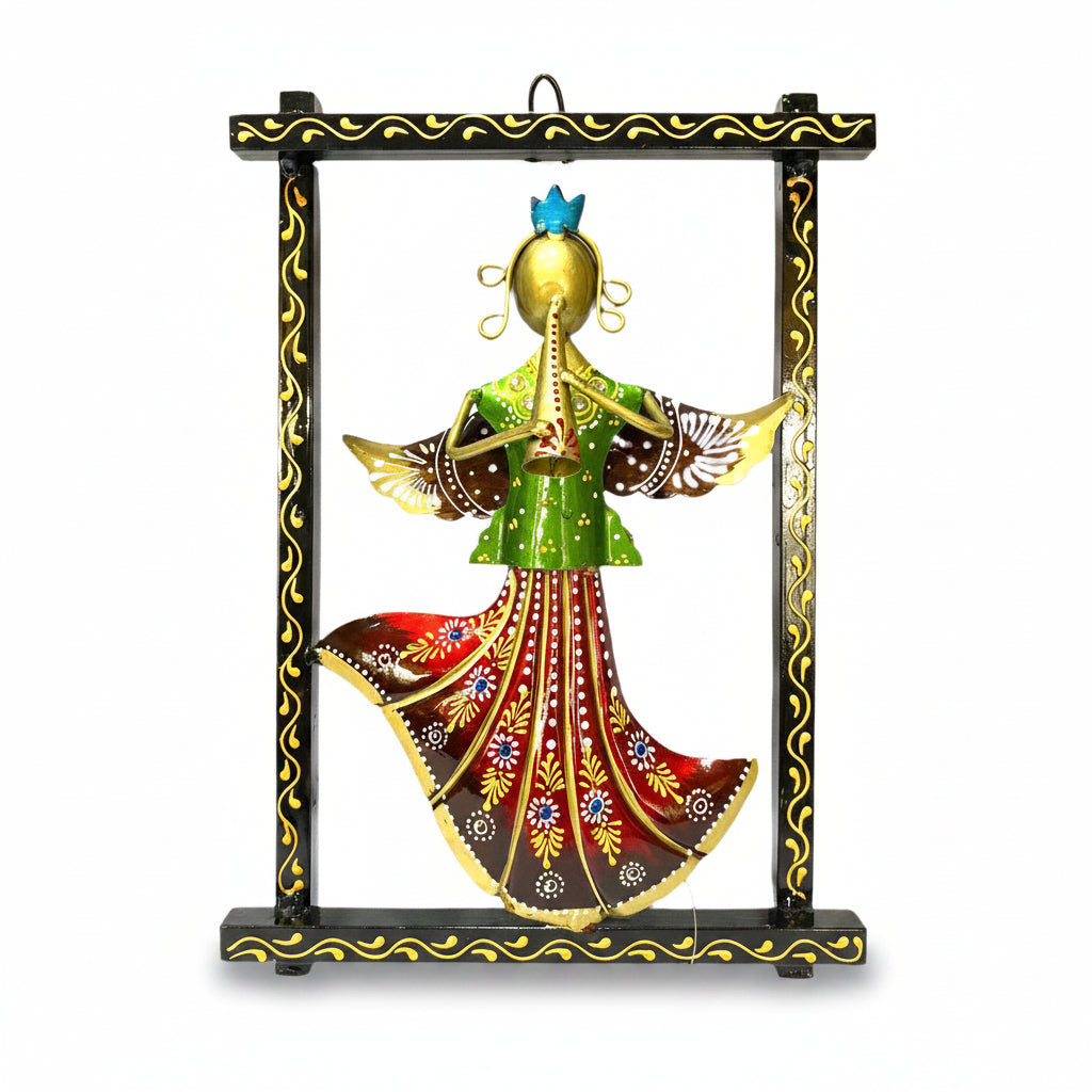 Crown Lady Musicians Frame In Options Home Metal Wall Art Designs Tamrapatra - Tamrapatra